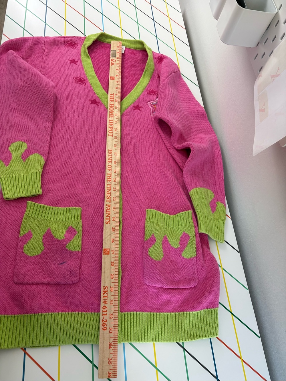KityCrylics Pink & Green Kawaii Cardigan S/M Kidcore J-Fashion Sold Out Rare - Picture 9 of 10